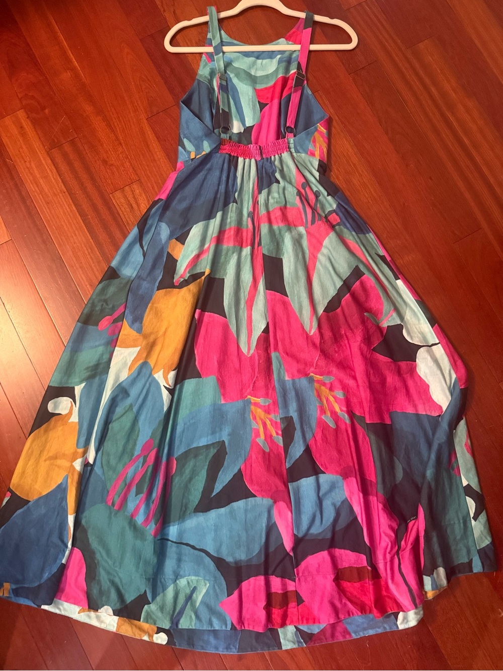 FARM Rio Colorful Festival Multicolor Abstract Floral Maxi Dress - Picture 5 of 7